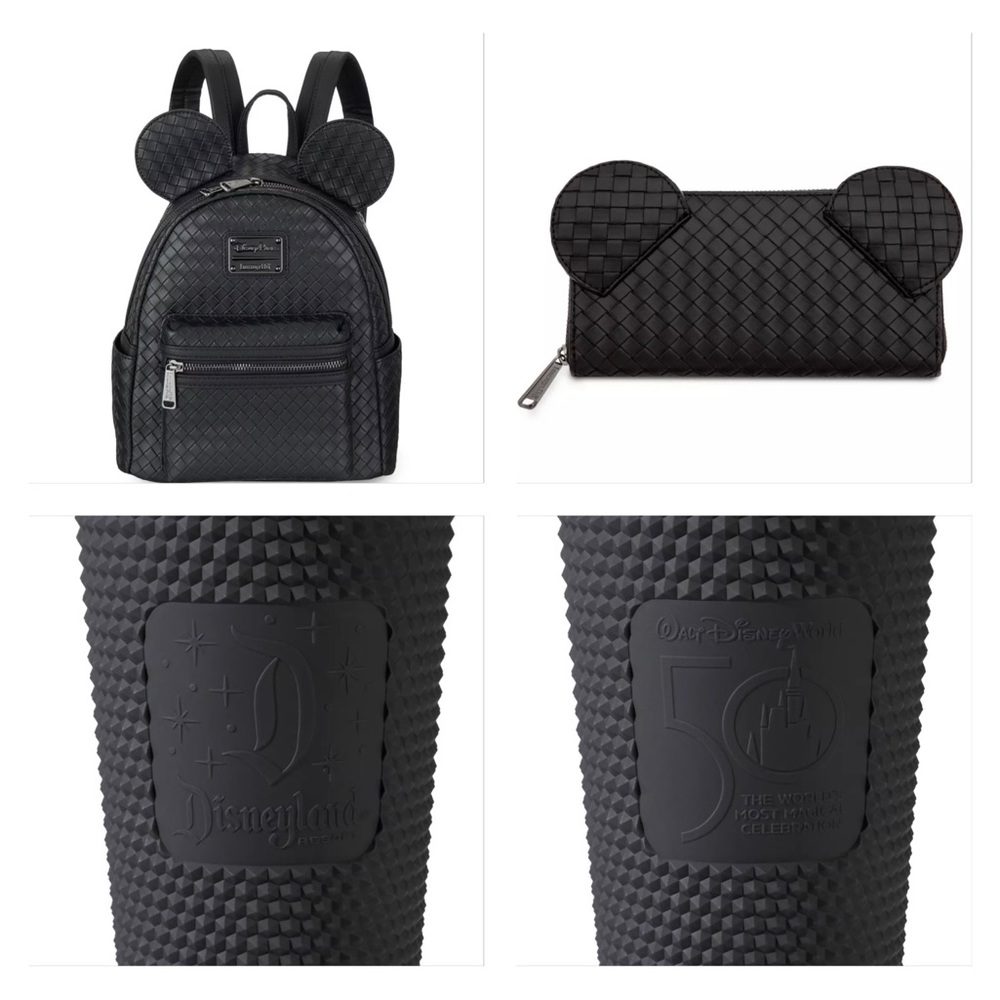 Loungefly/Starbucks Disney Parks Black Matte/Woven Bundle - Picture 13 of 16